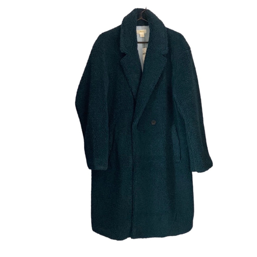 Maeve Dark Green Teddy Jacket